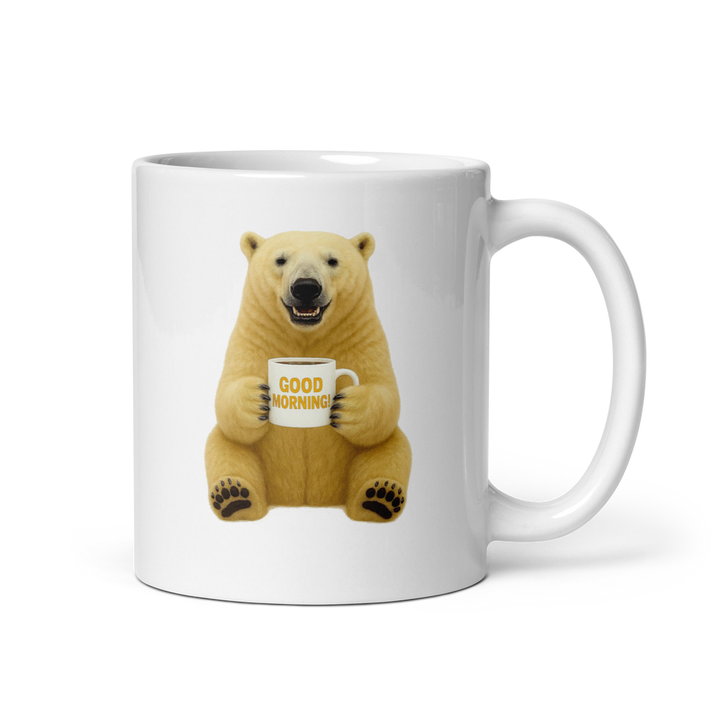 Polar Bear Good Morning Ceramic Mug