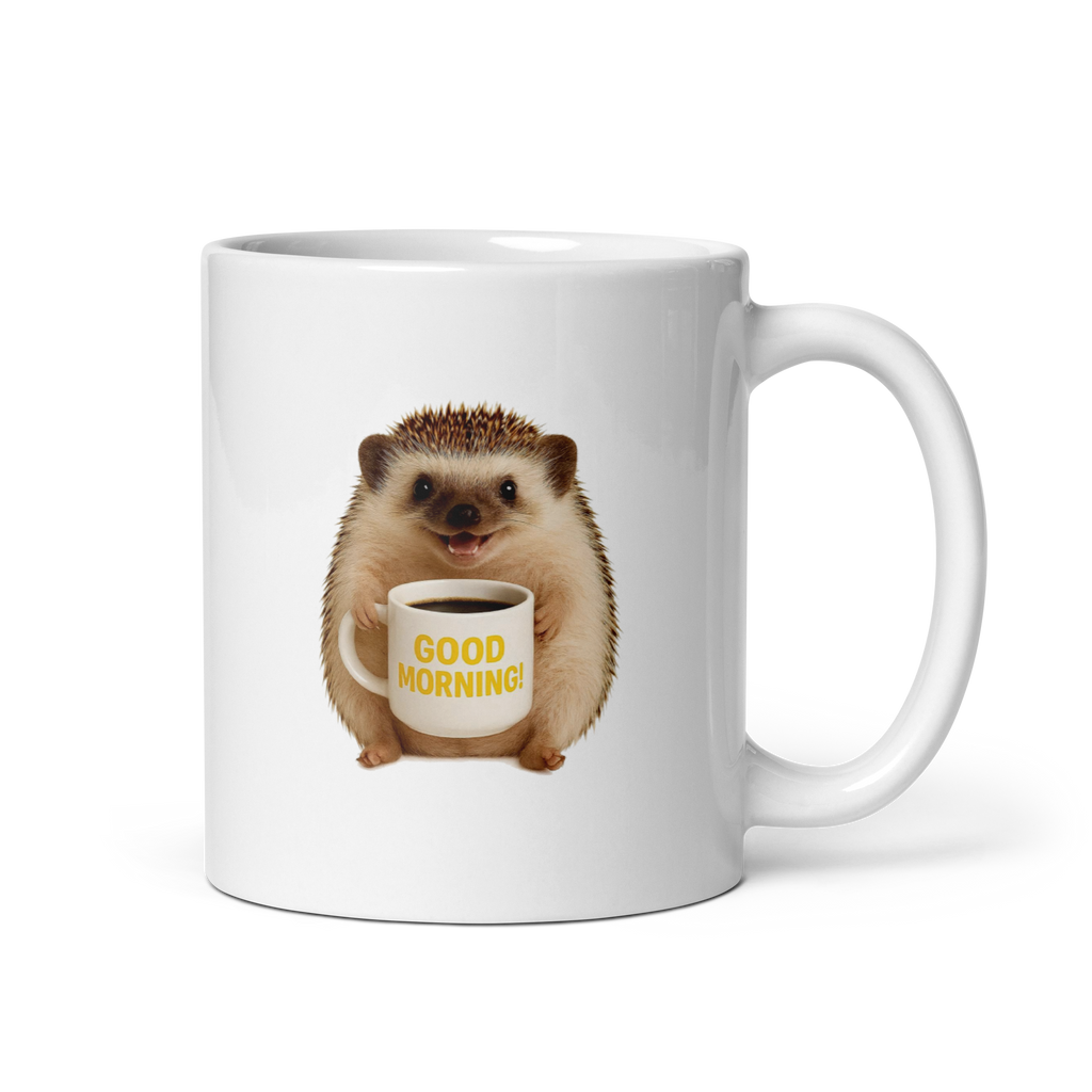 Hedgehog Good Morning Ceramic Mug