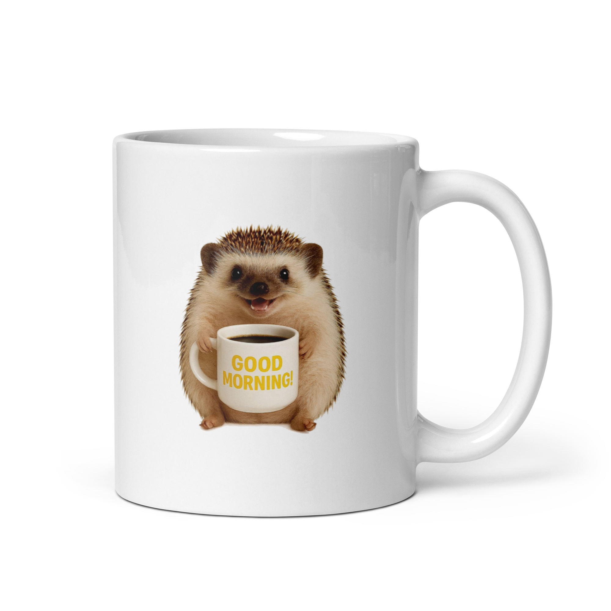 Hedgehog Good Morning Ceramic Mug