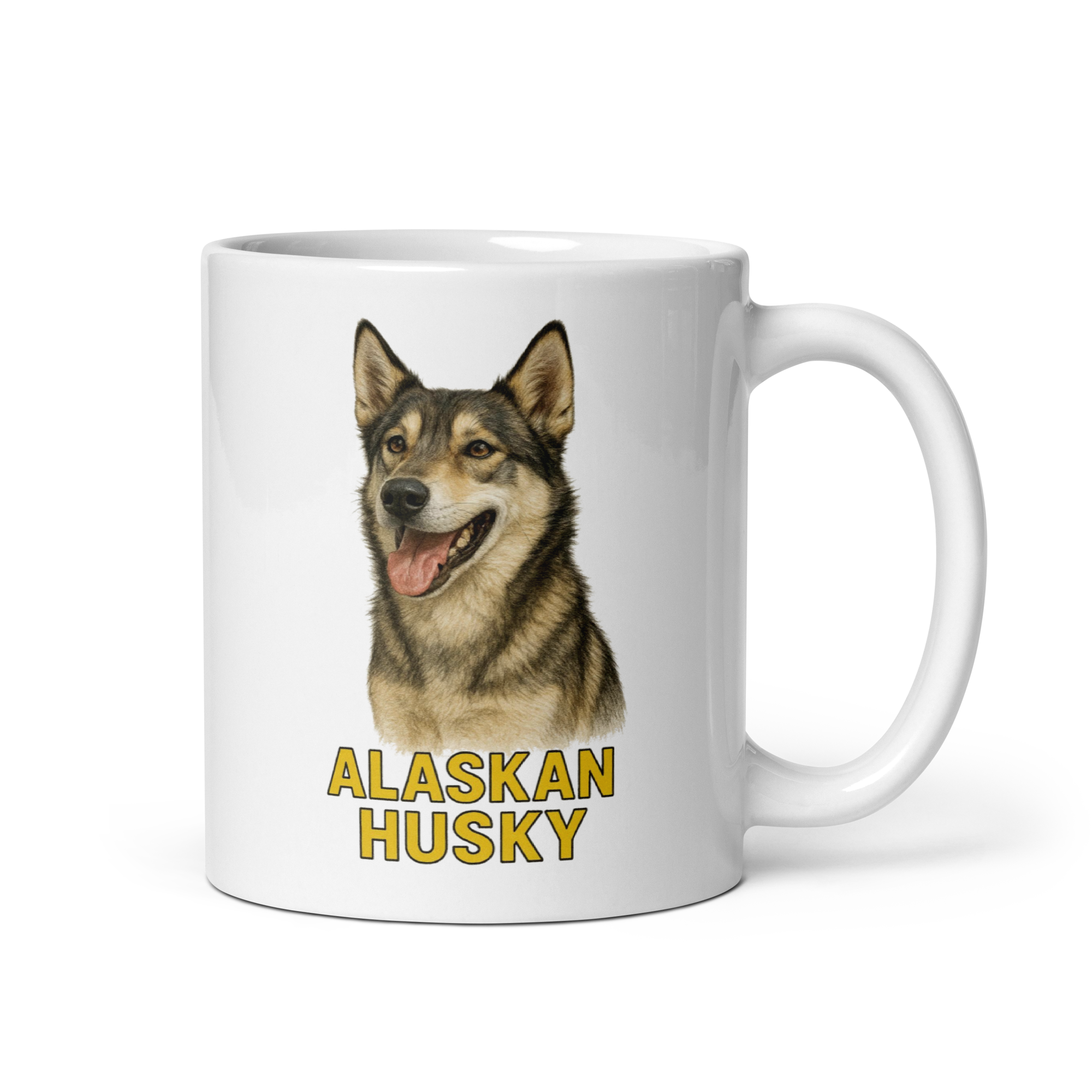 Alaskan Husky White Ceramic Mug