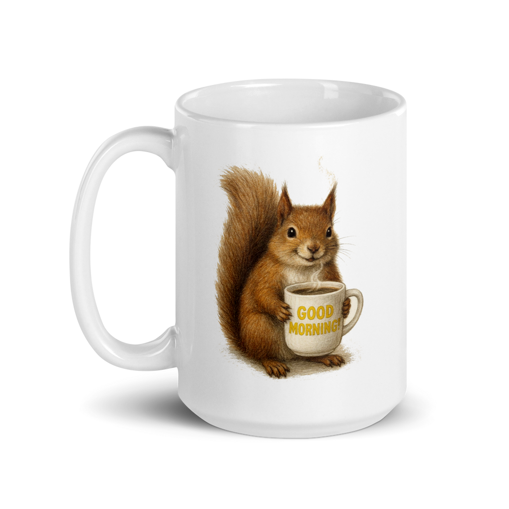 Squirrel Good Morning Ceramic Mug
