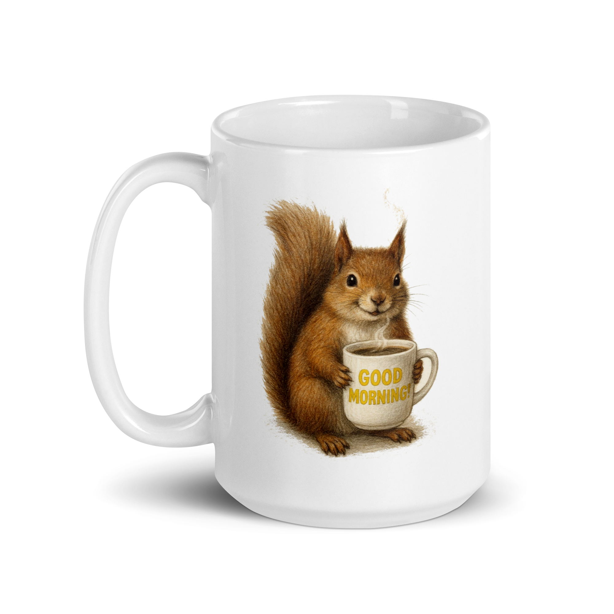 Squirrel Good Morning Ceramic Mug