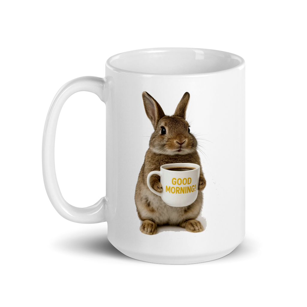 Bunny Good Morning Ceramic Mug