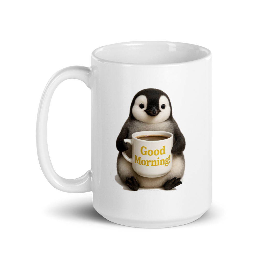 Penguin Good Morning Ceramic Mug