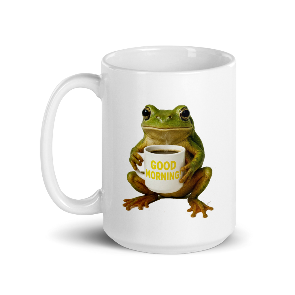 Frog Good Morning Ceramic Mug