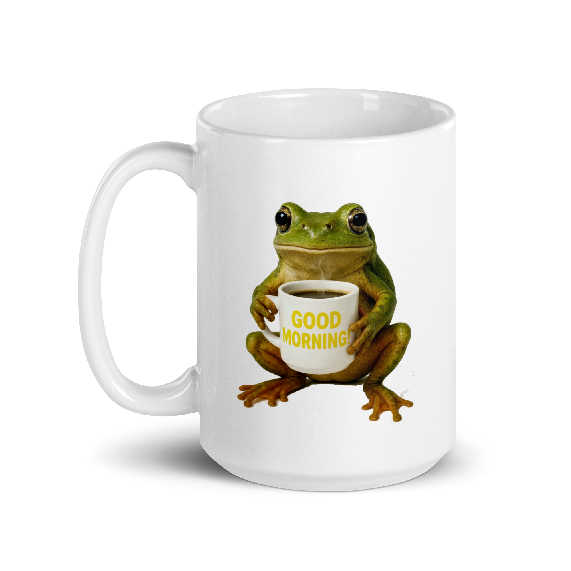 Frog Good Morning Ceramic Mug