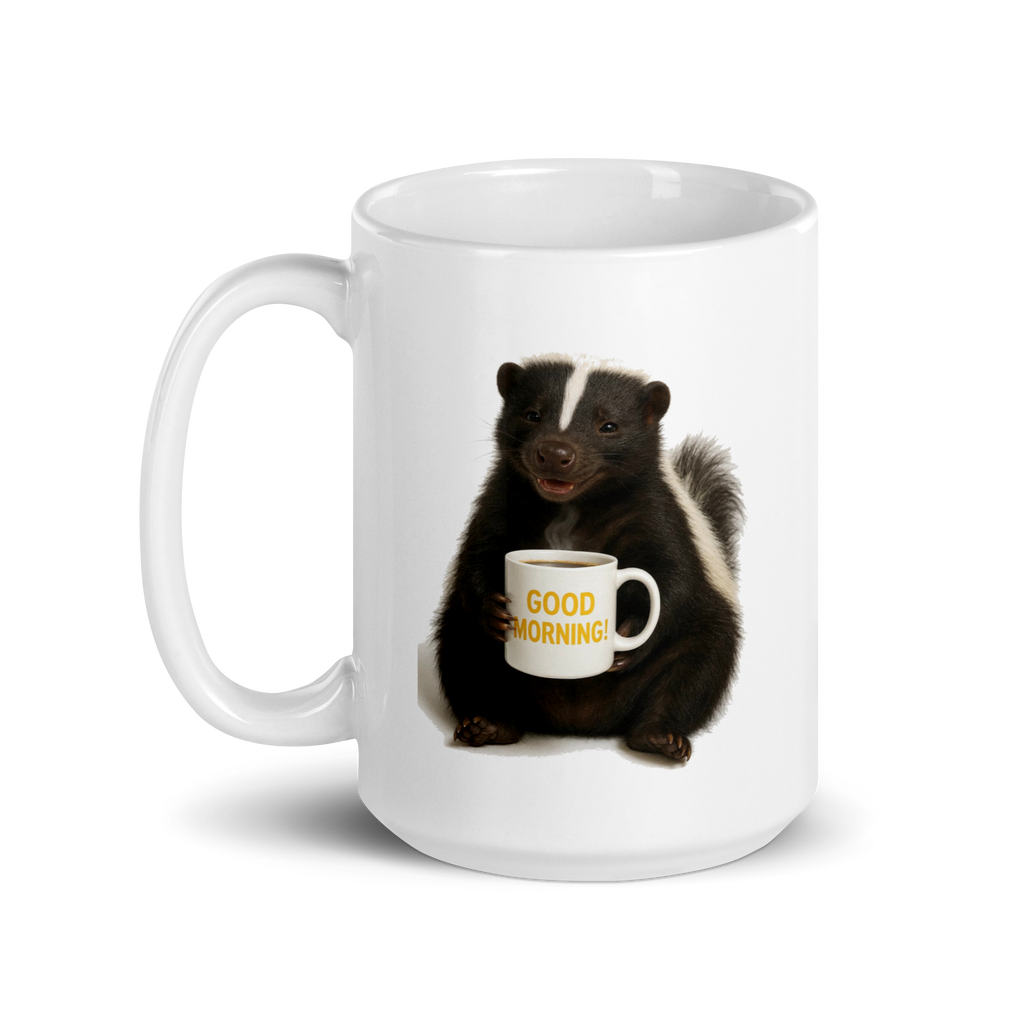 Skunk Good Morning Ceramic Mug