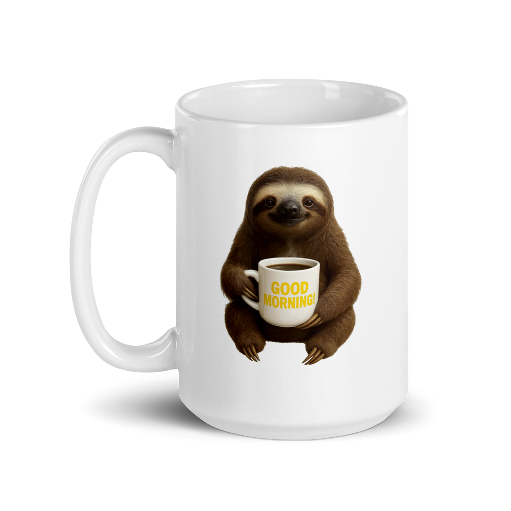 Sloth Good Morning Ceramic Mug