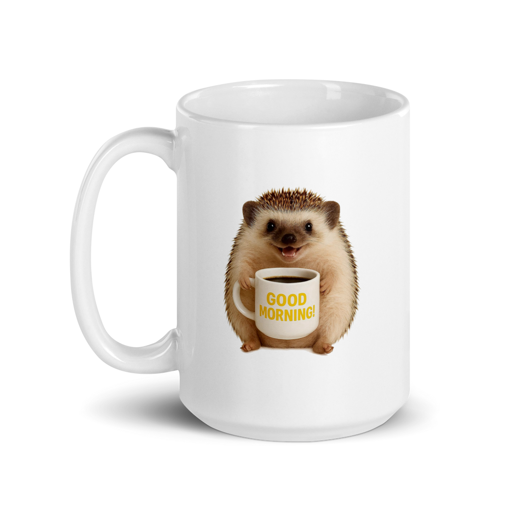Hedgehog Good Morning Ceramic Mug