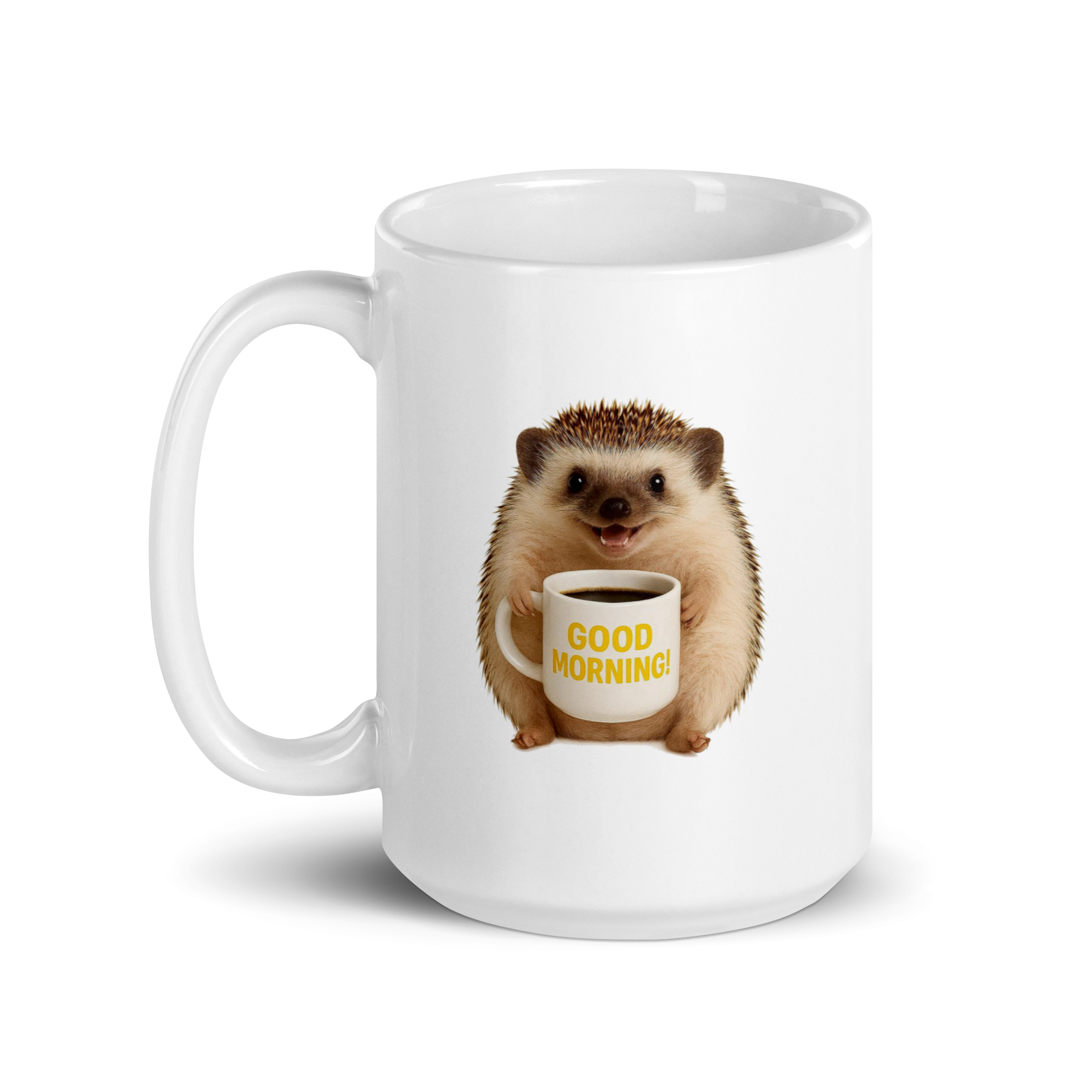 Hedgehog Good Morning Ceramic Mug