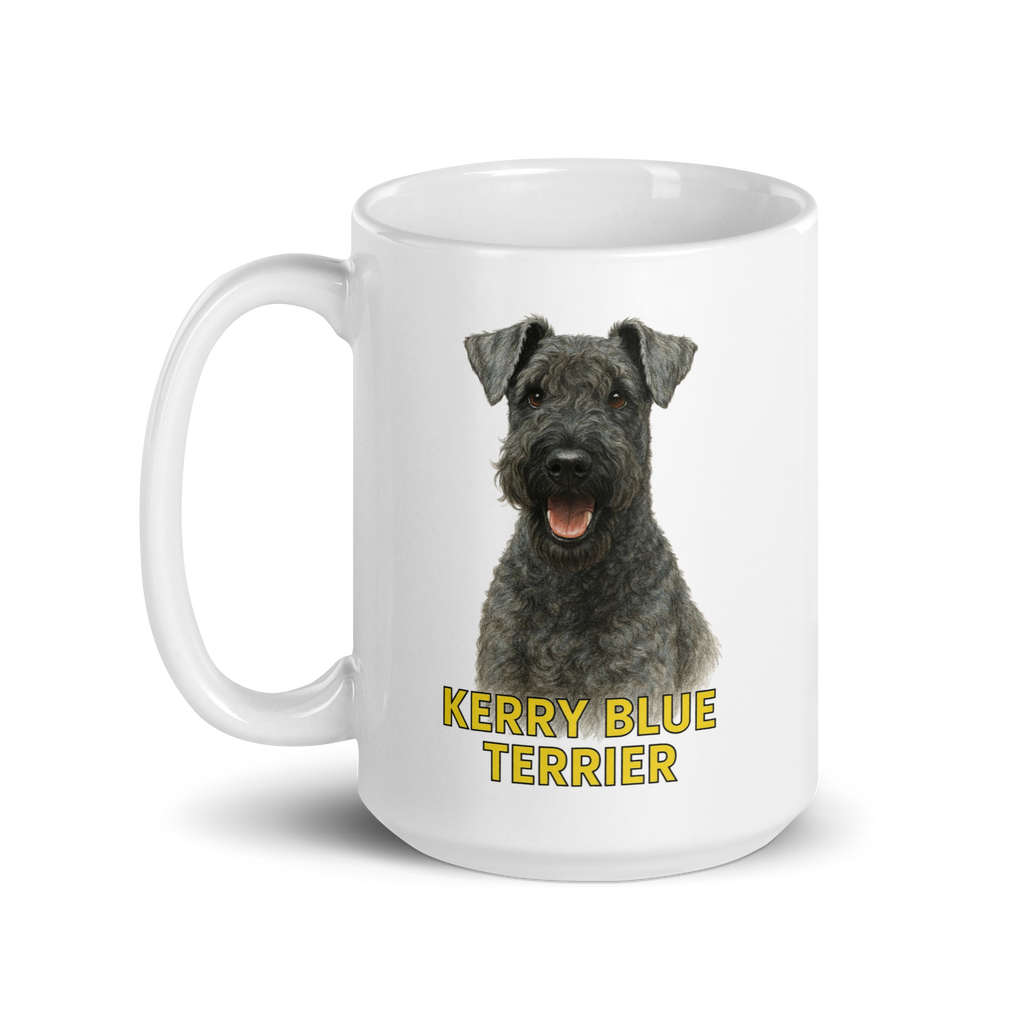 Kerry Blue Terrier White Ceramic Mug