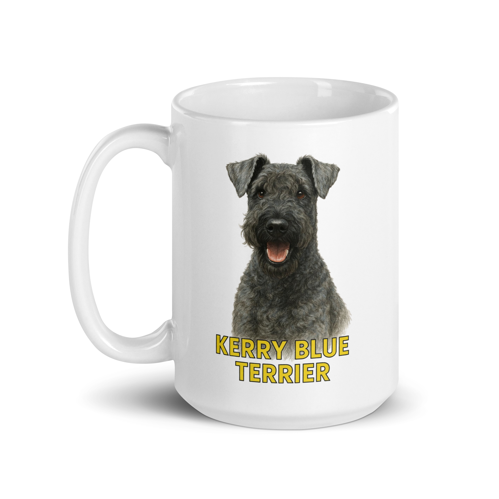 Kerry Blue Terrier White Ceramic Mug