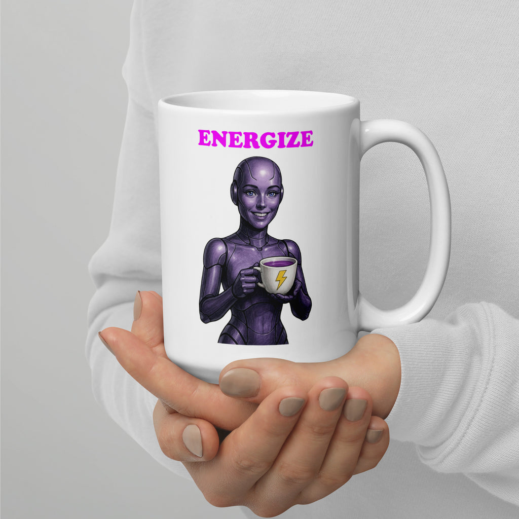 Purple Android Woman Energize Mug