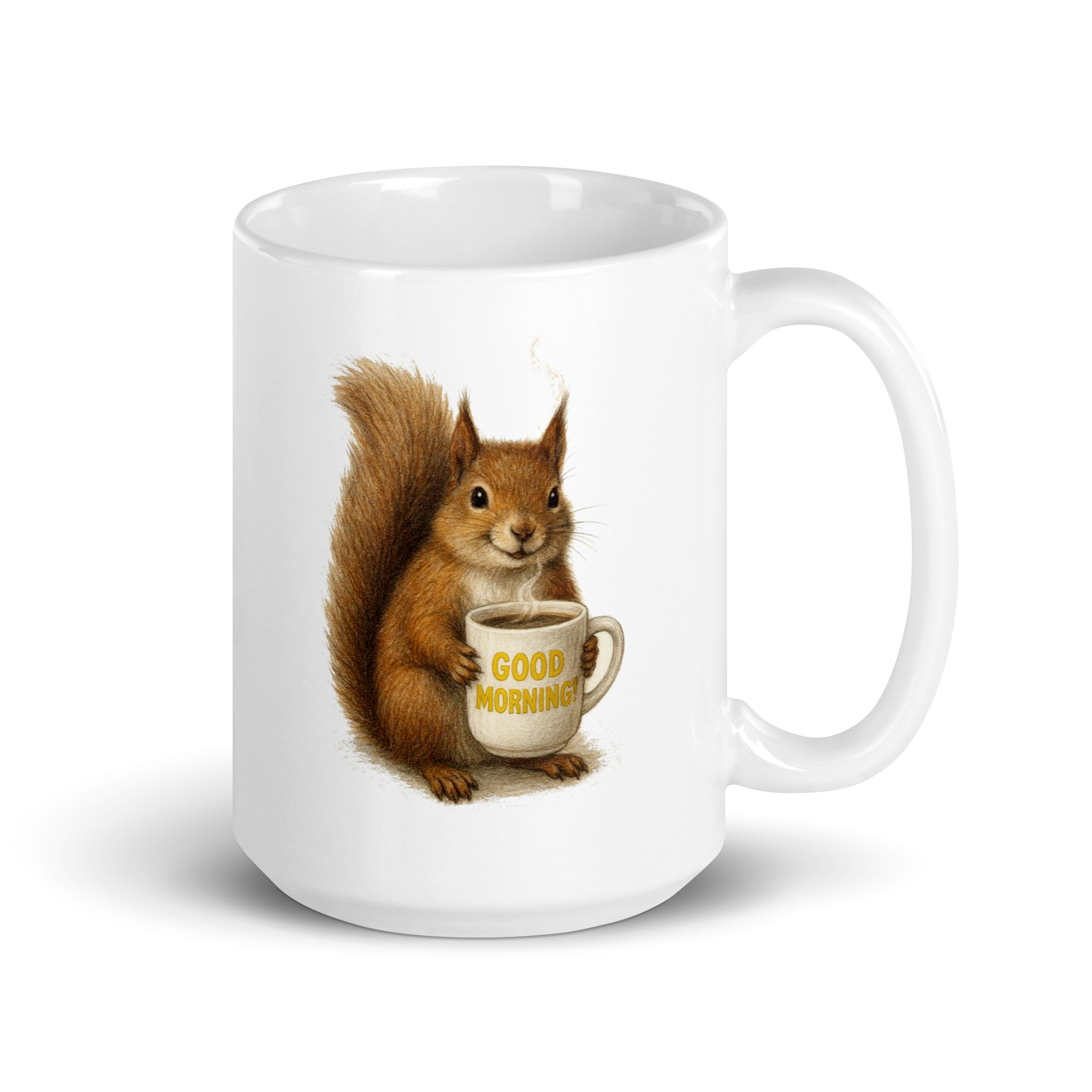 Squirrel Good Morning Ceramic Mug