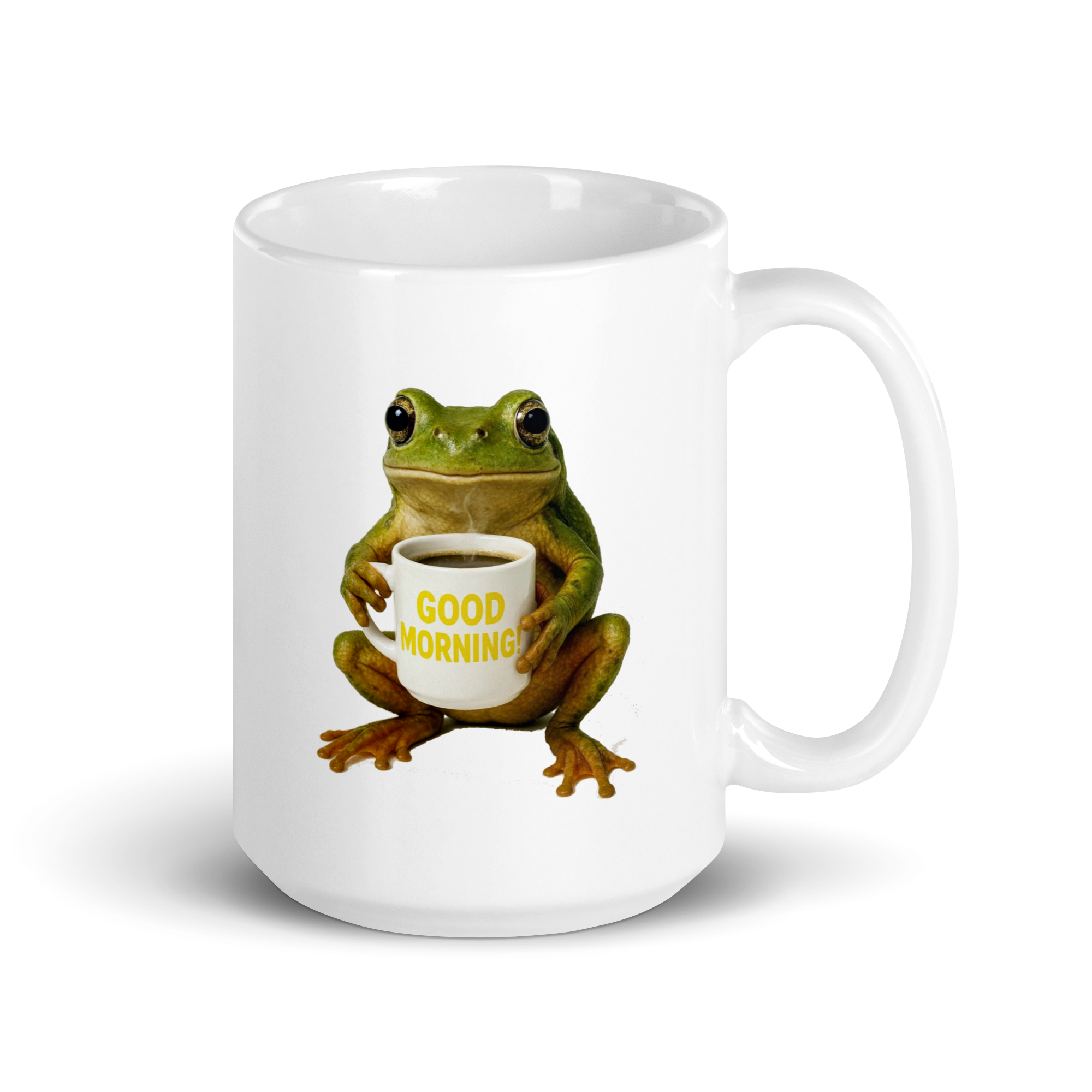 Frog Good Morning Ceramic Mug