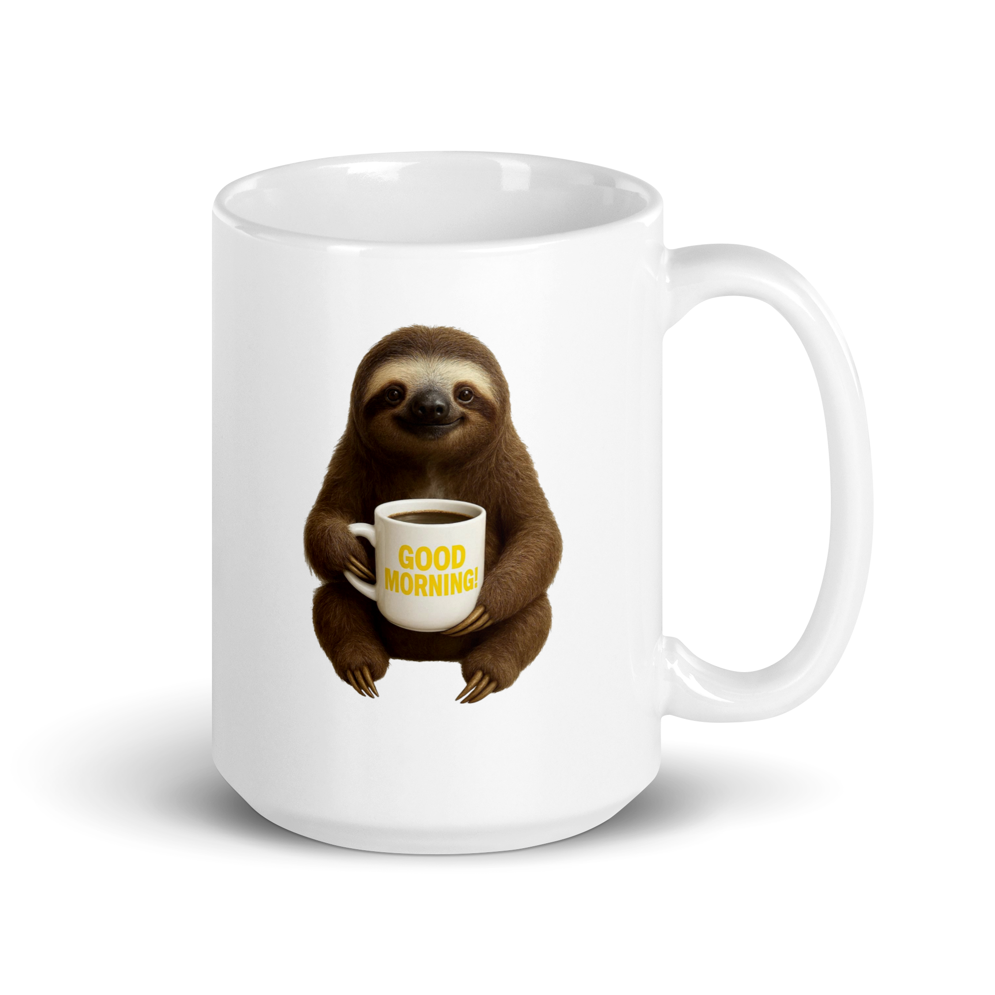 Sloth Good Morning Ceramic Mug