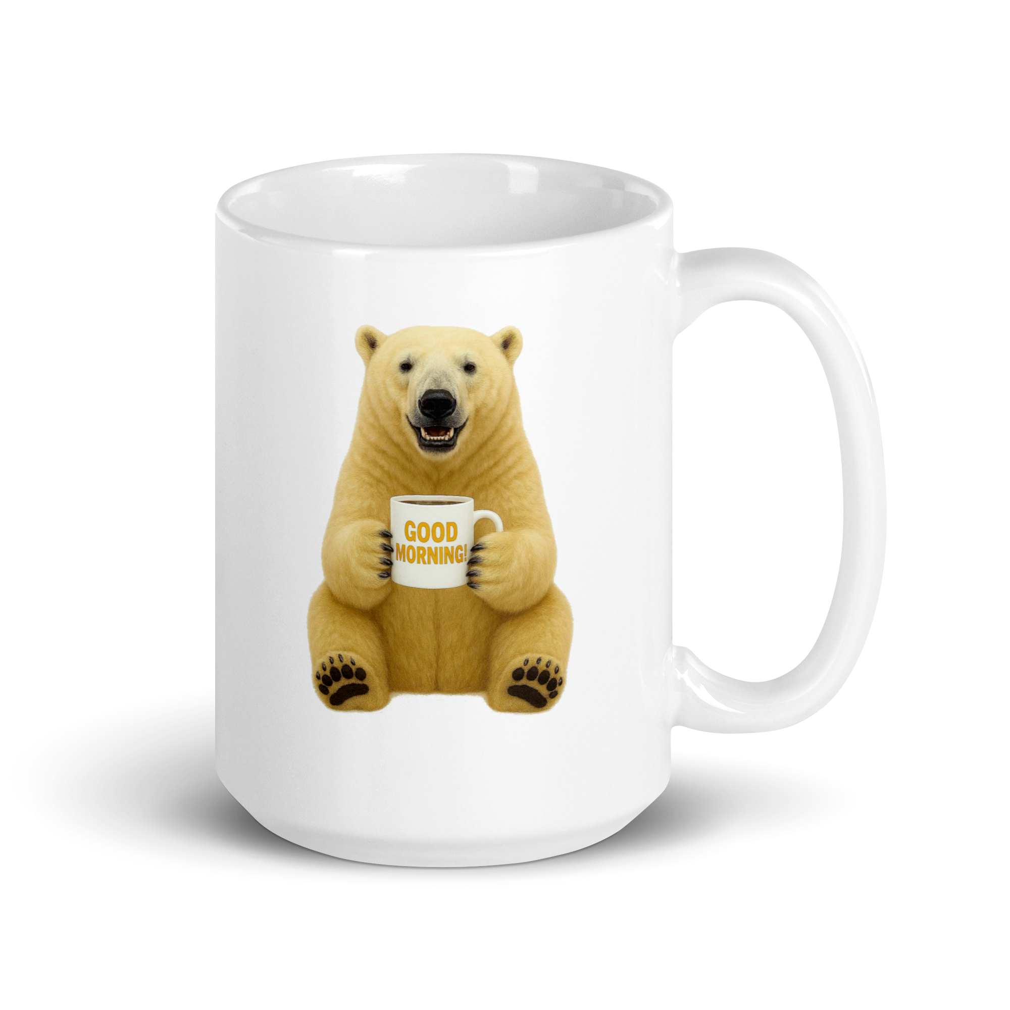 Polar Bear Good Morning Ceramic Mug