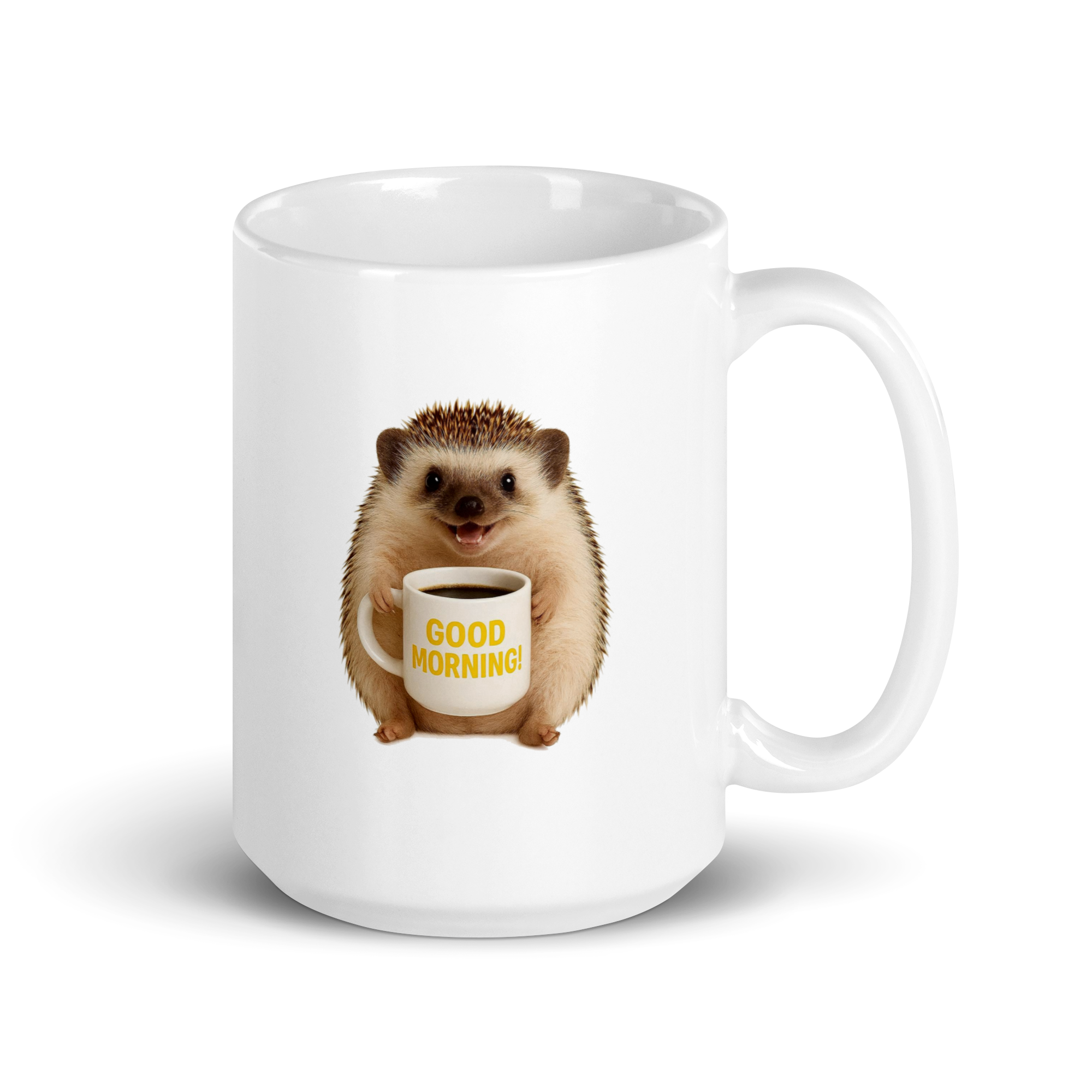 Hedgehog Good Morning Ceramic Mug