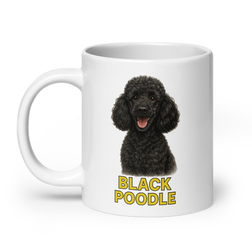 Black Poodle Ceramic Mug