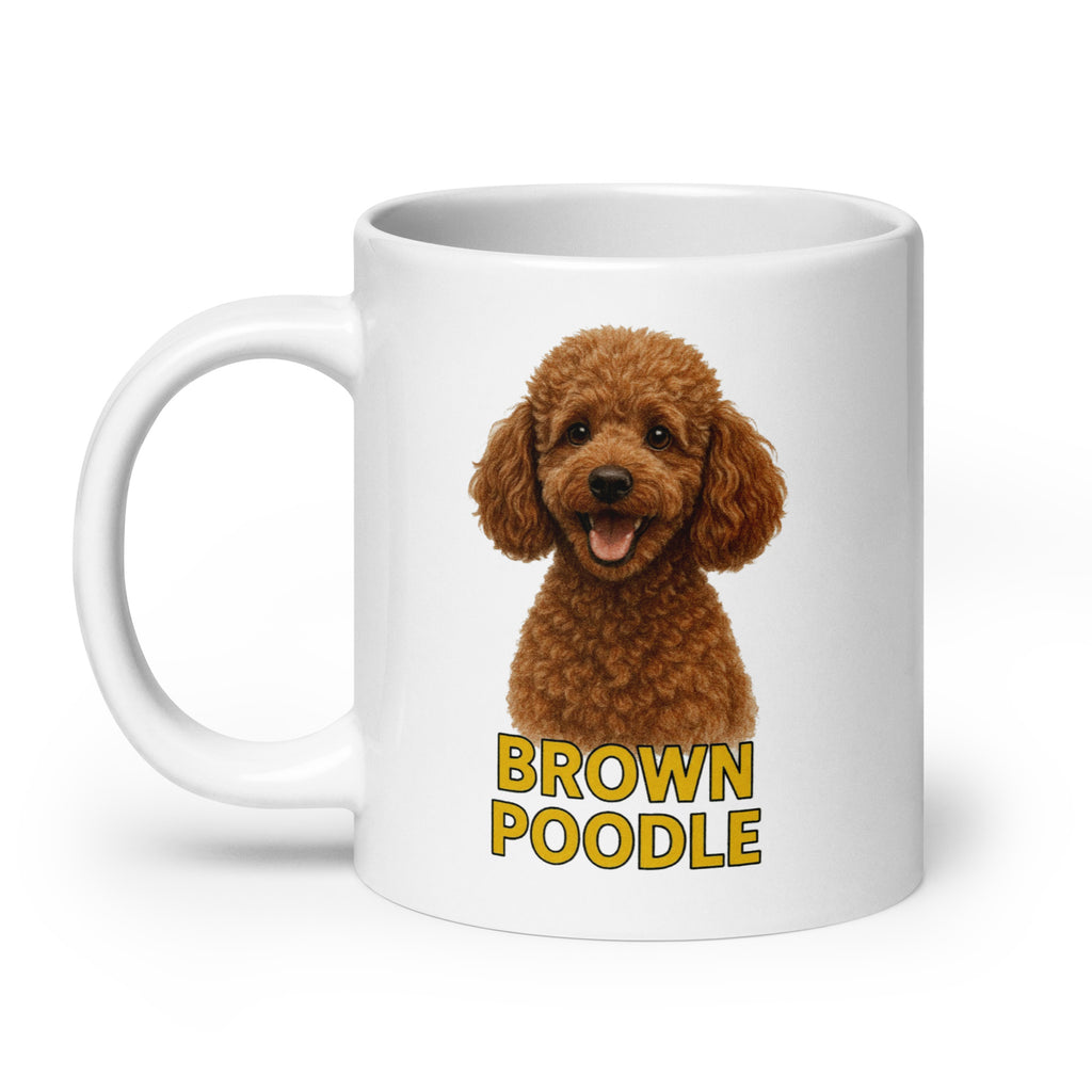 Brown Poodle Ceramic Mug