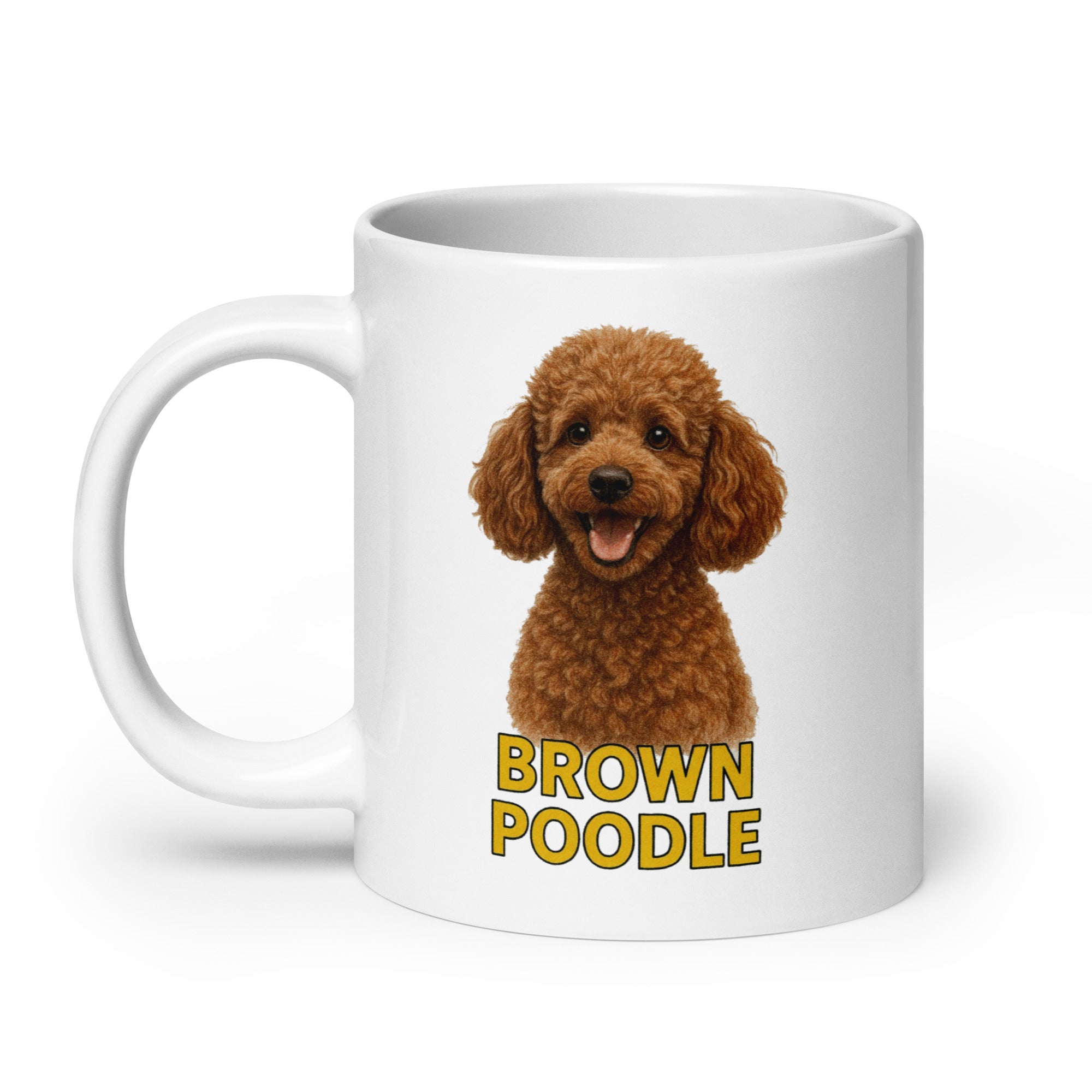 Brown Poodle Ceramic Mug