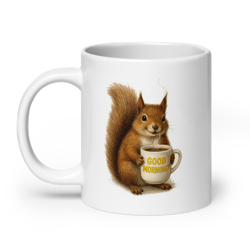Squirrel Good Morning Ceramic Mug
