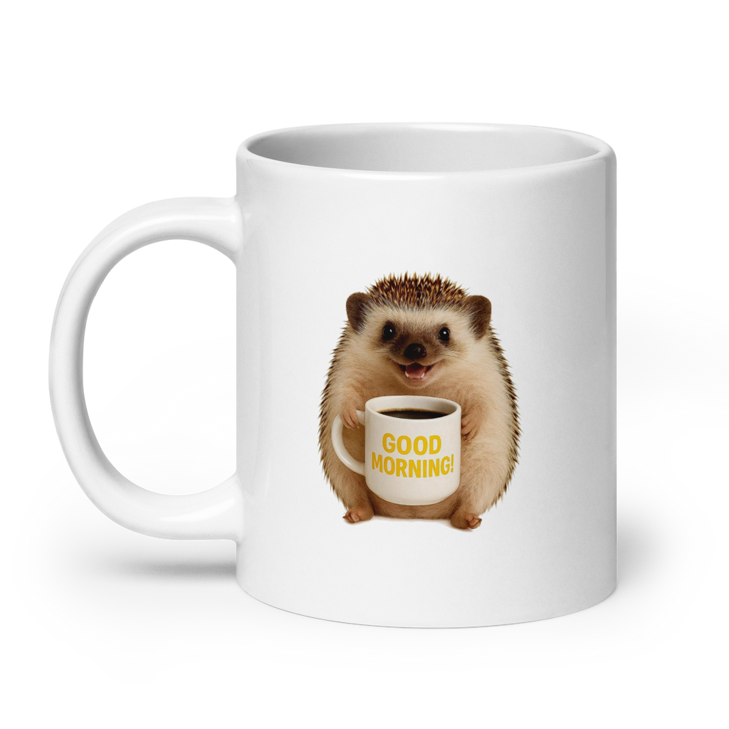 Hedgehog Good Morning Ceramic Mug