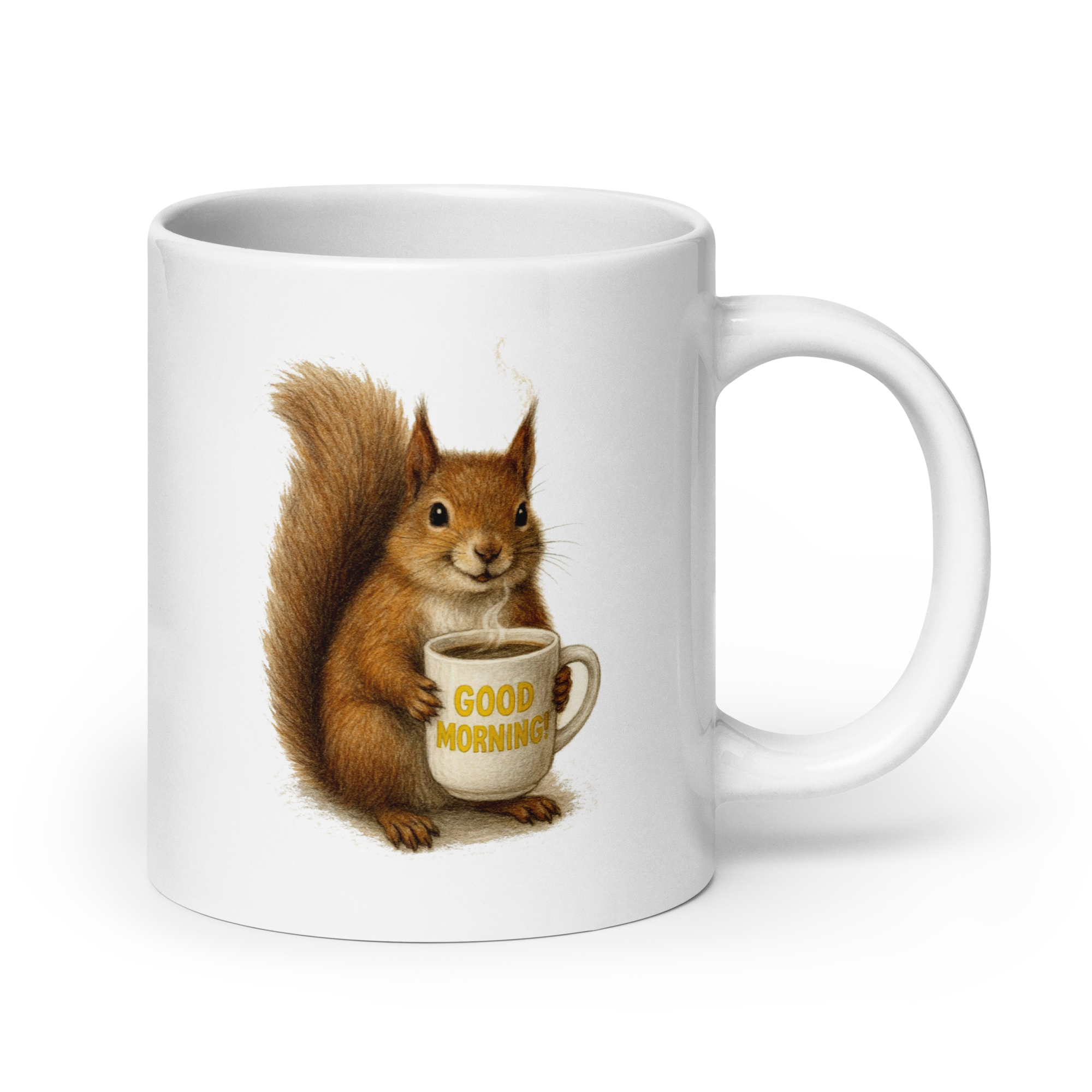Squirrel Good Morning Ceramic Mug