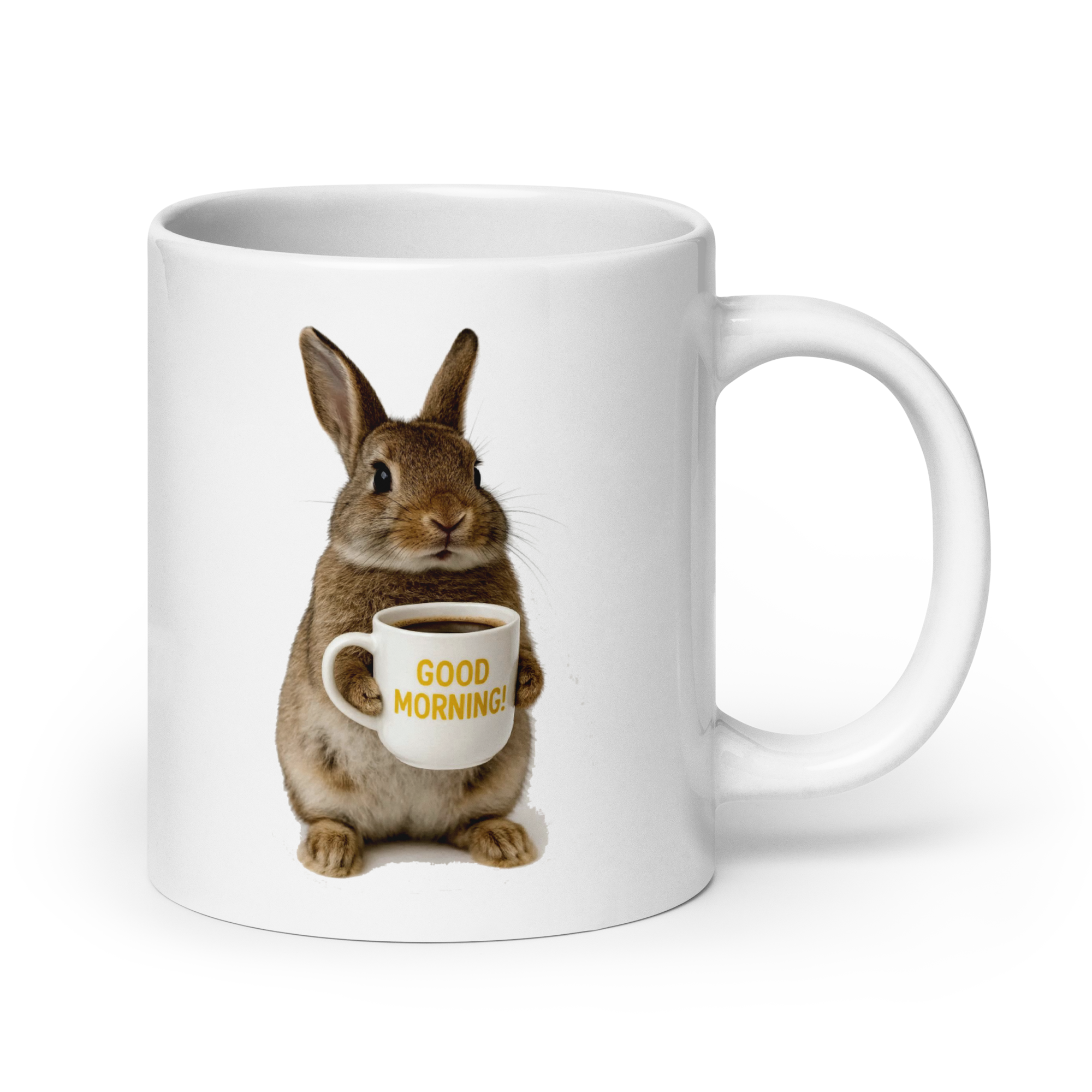 Bunny Good Morning Ceramic Mug