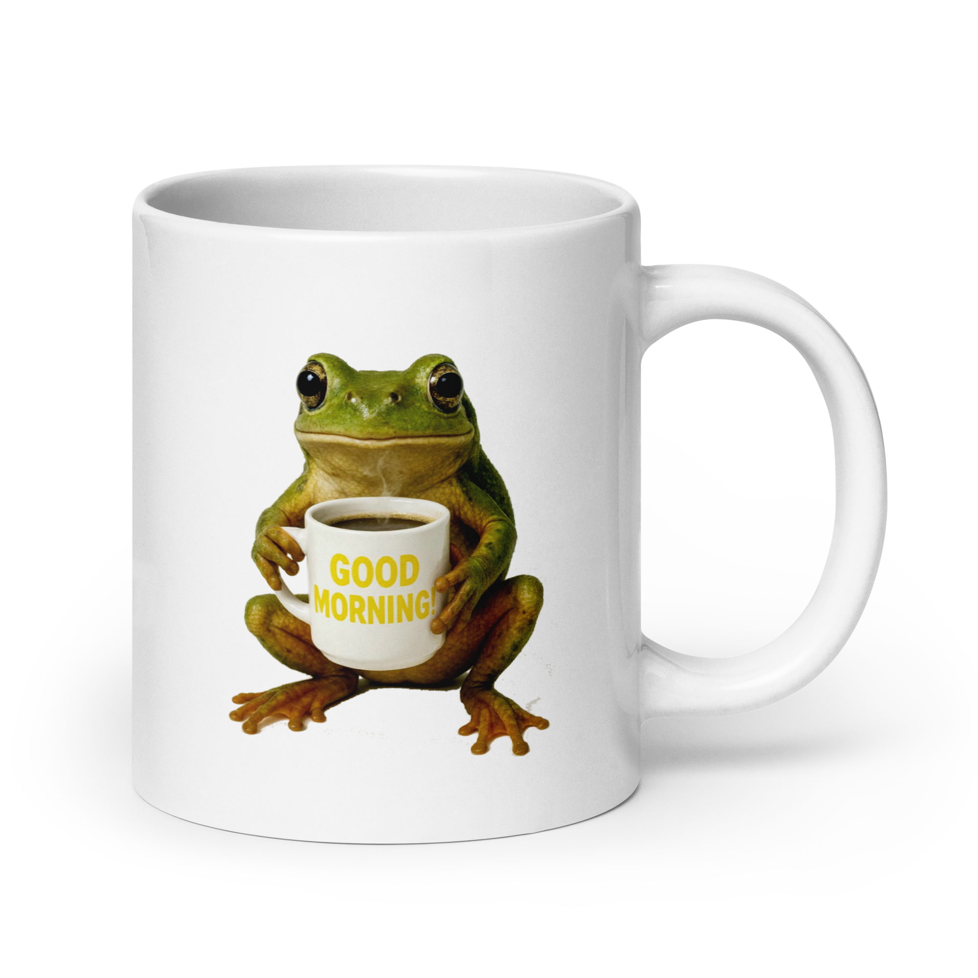 Frog Good Morning Ceramic Mug