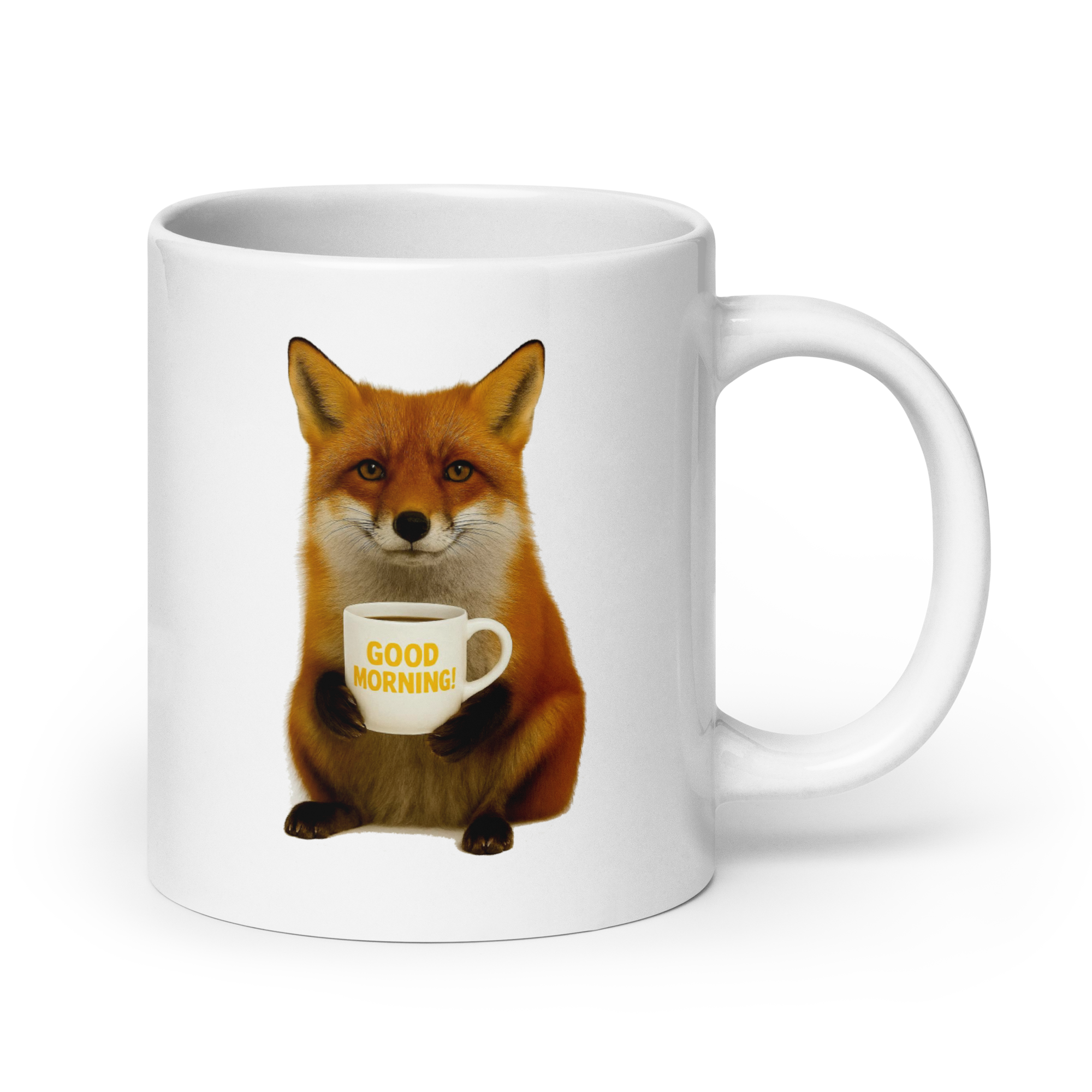 Fox Good Morning Ceramic Mug