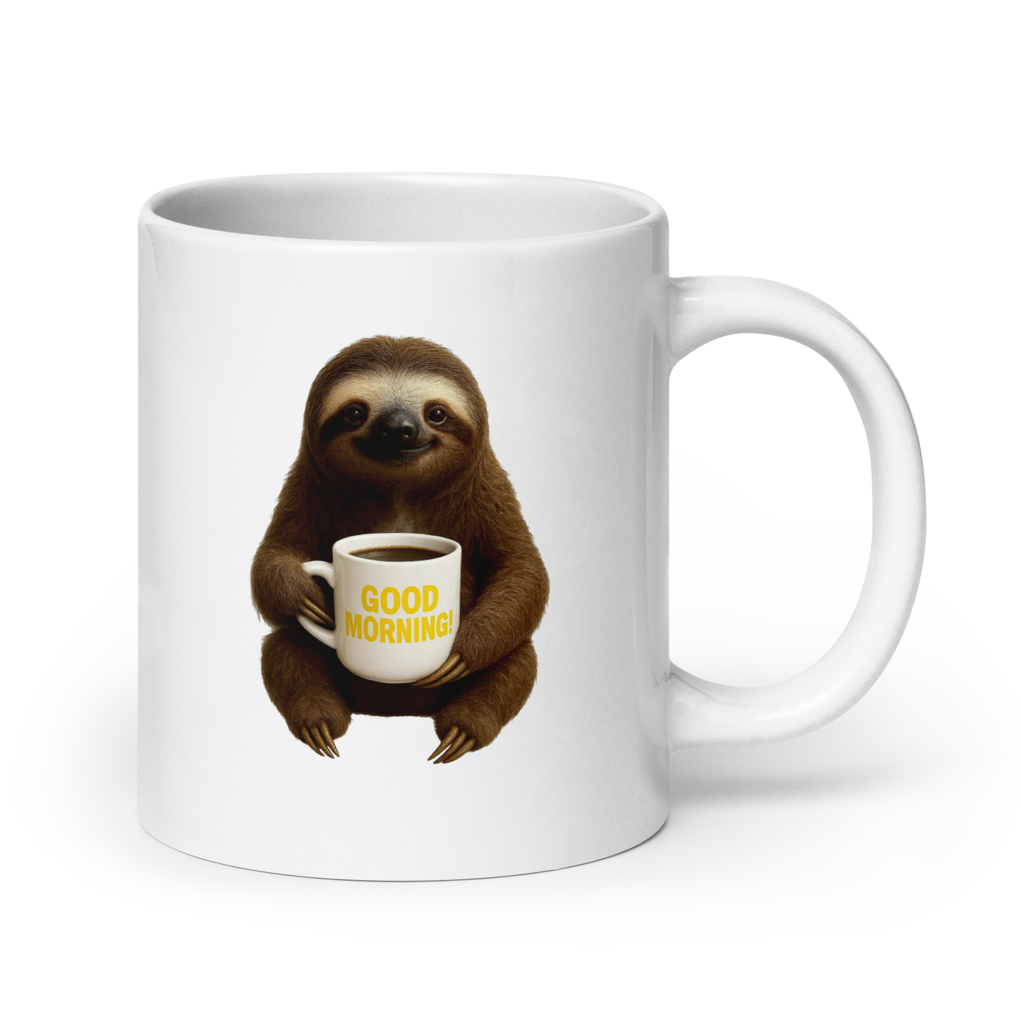 Sloth Good Morning Ceramic Mug