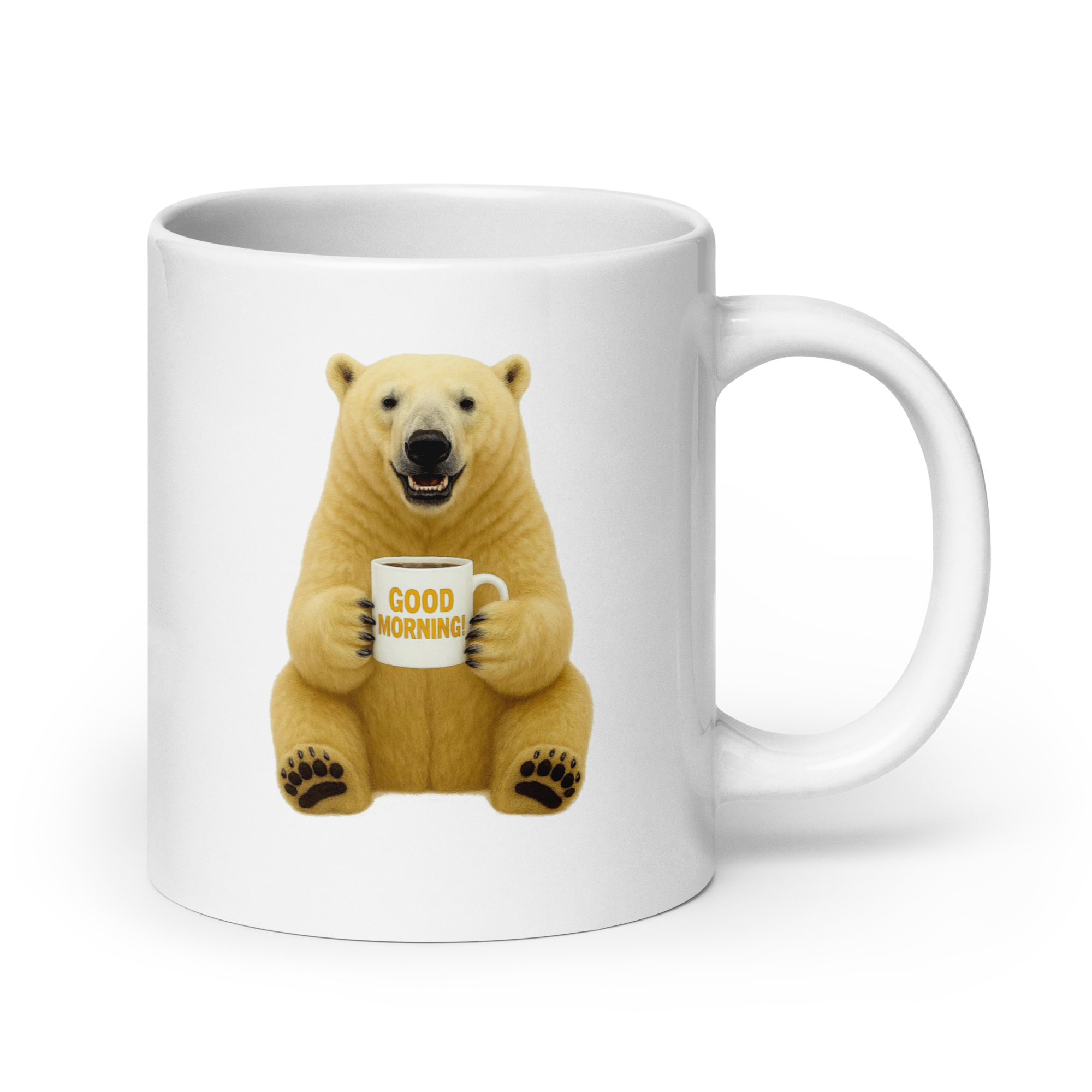 Polar Bear Good Morning Ceramic Mug