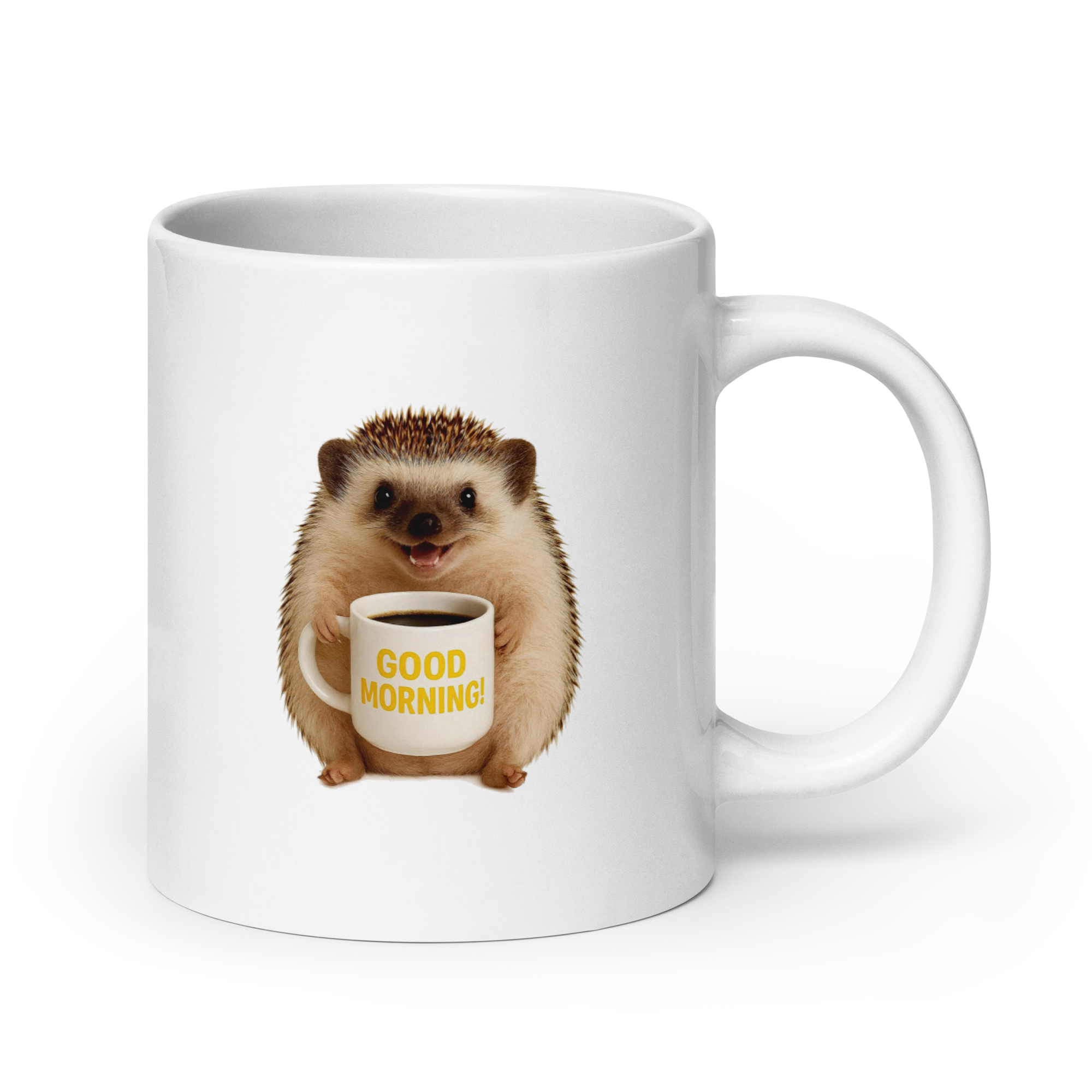 Hedgehog Good Morning Ceramic Mug